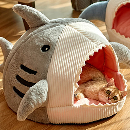 Shark Cats Bed