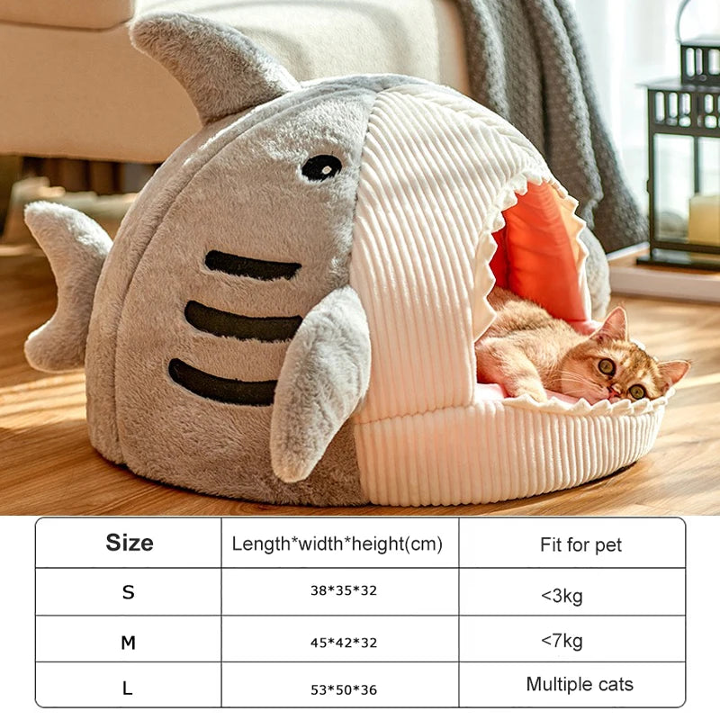 Shark Cats Bed