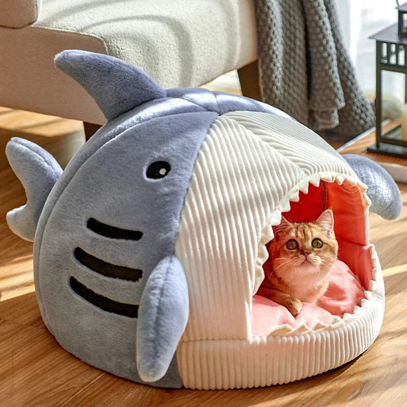 Shark Cats Bed